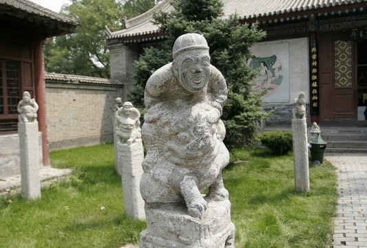 西安市薦福寺 石雕藝術(shù)拴馬樁