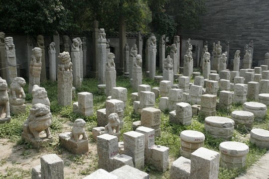 西安市薦福寺 石雕藝術(shù)拴馬樁