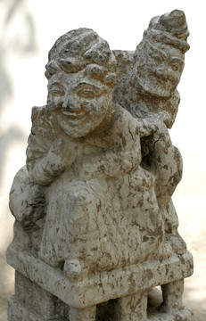 西安市薦福寺 石雕藝術(shù)拴馬樁