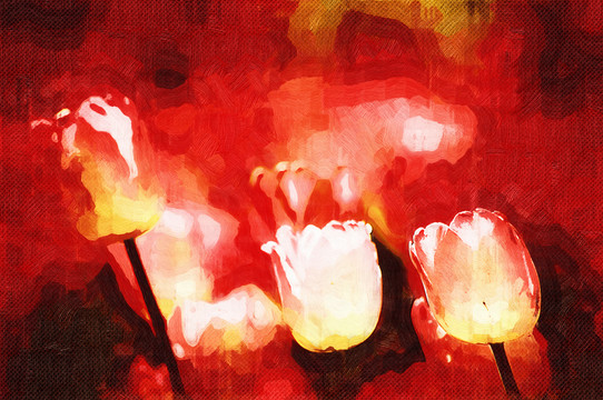 花朵油畫(huà)