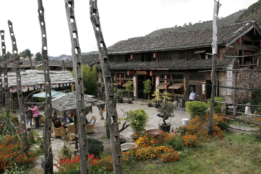 束河古鎮(zhèn) 木質(zhì)結(jié)構(gòu)民居