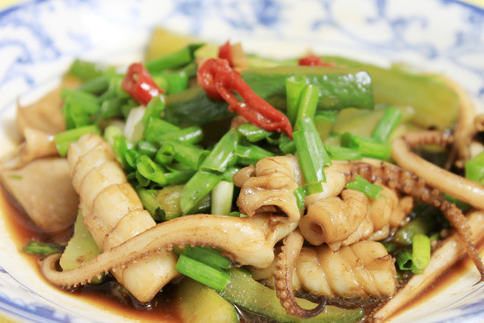 魷魚炒青瓜