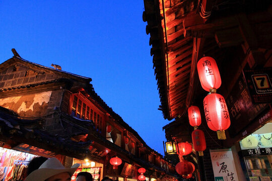麗江古城夜景