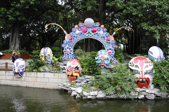 西關(guān)風(fēng)情 荔枝灣大戲臺(tái)