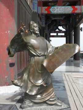 王之渙塑像