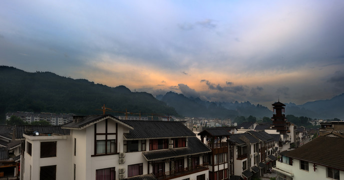 遠眺張家界景區(qū)