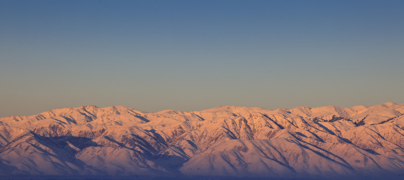 雪山夕照