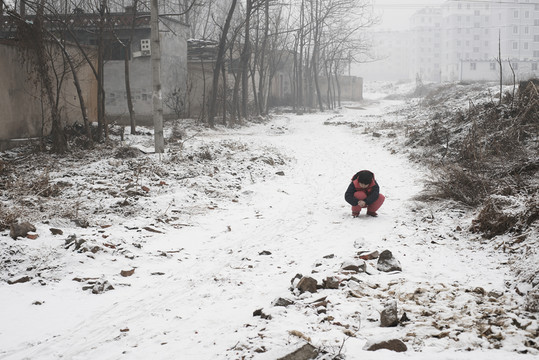 雪地兒童