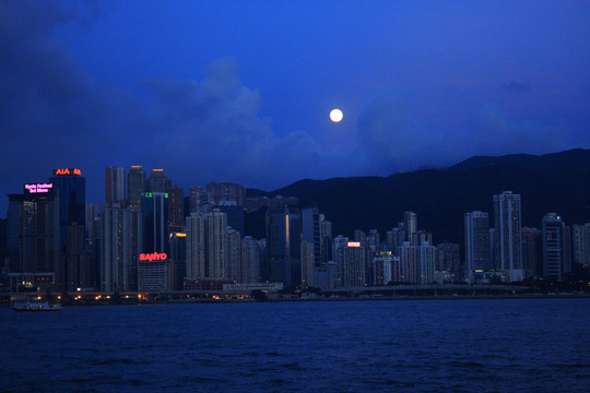 香港 香港夜景 香港維多利亞港 香港大都會(huì)
