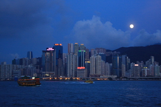 香港 香港夜景 香港維多利亞港 香港大都會