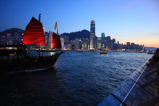 香港 香港夜景 香港維多利亞港 香港大都會