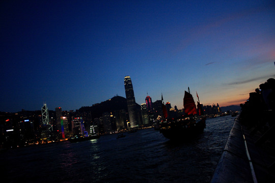 香港 香港夜景 香港維多利亞港 香港大都會