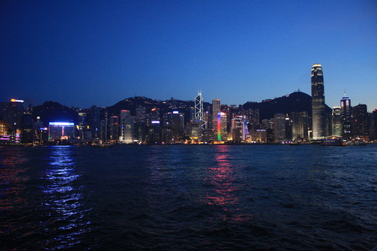 香港 香港夜景 香港維多利亞港 香港大都會