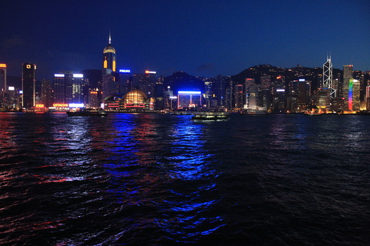 香港 香港夜景 香港維多利亞港 香港大都會