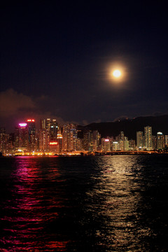香港 香港夜景 香港維多利亞港 香港大都會