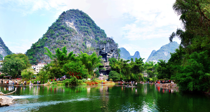 陽朔大榕樹景區(qū)風(fēng)光