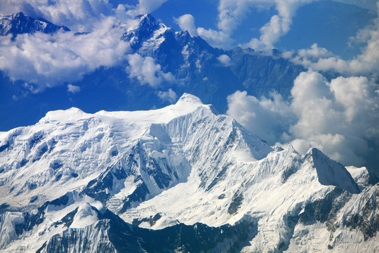 西藏航拍 雪山風(fēng)光