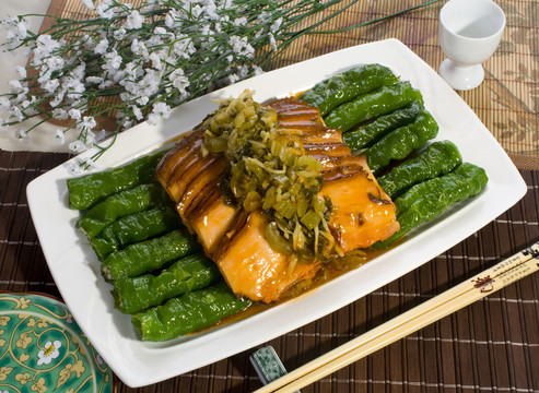 虎皮尖椒五花肉