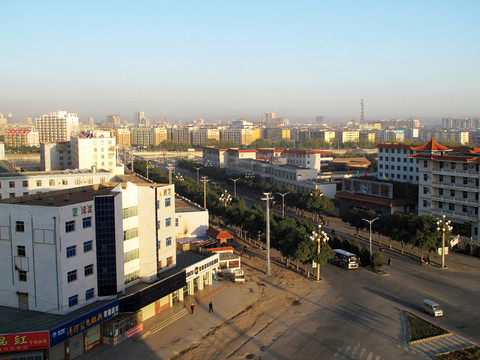 甘肅省武威市 市區(qū)一角