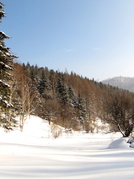 冬天雪景素材