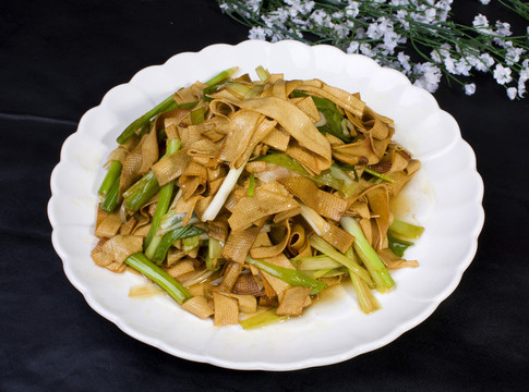 蔥炒干豆腐