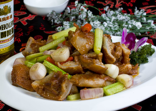 月牙骨 毛蔥