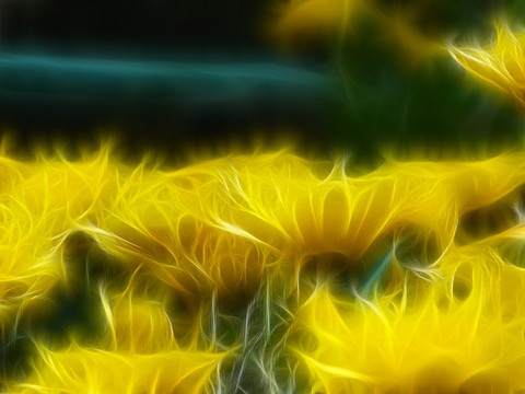抽象畫 花卉