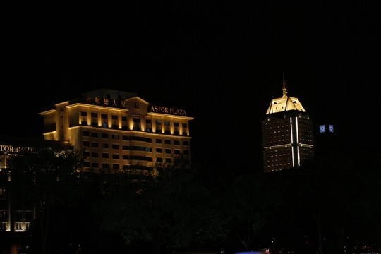 夜景 天津 利順德大廈