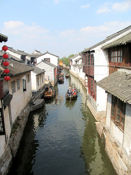 周莊水巷景色