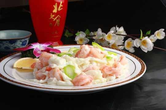 蛋花炒蝦仁