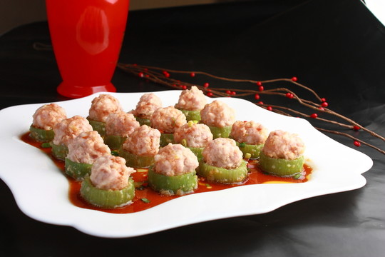 絲瓜蒸肉丸