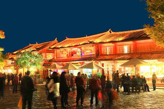 麗江古城夜景