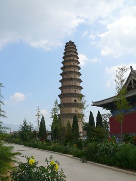 山西芮城圣壽寺宋代舍利塔