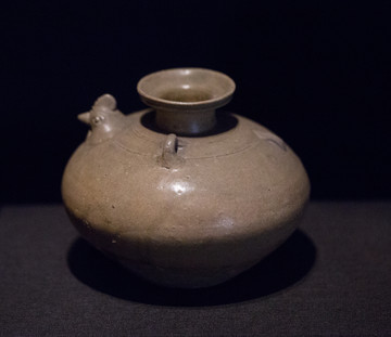 西晉青釉雞頭壺