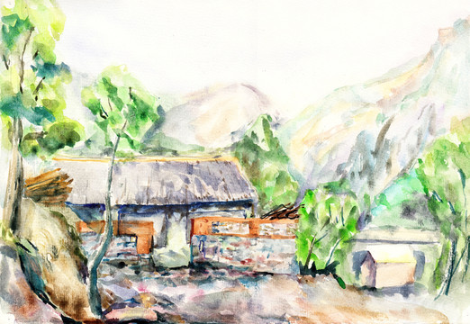 水彩風(fēng)景
