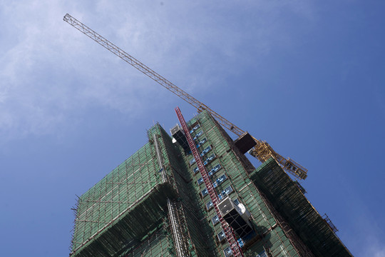 建筑工地塔吊