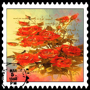 郵票 紅菊