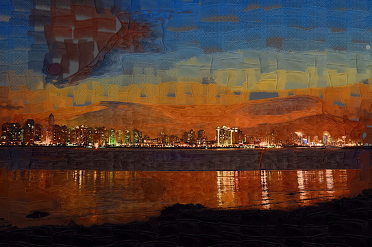 油畫 無框畫 抽象畫