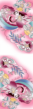 數(shù)碼長(zhǎng)巾圖案 未分層