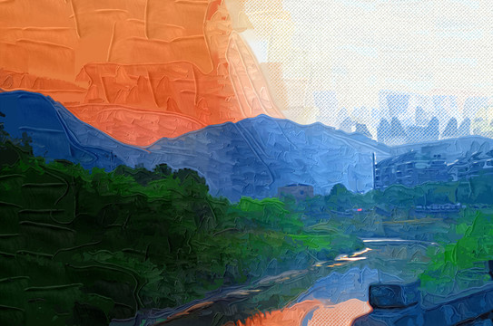 油畫(huà) 無(wú)框畫(huà) 抽象畫(huà)