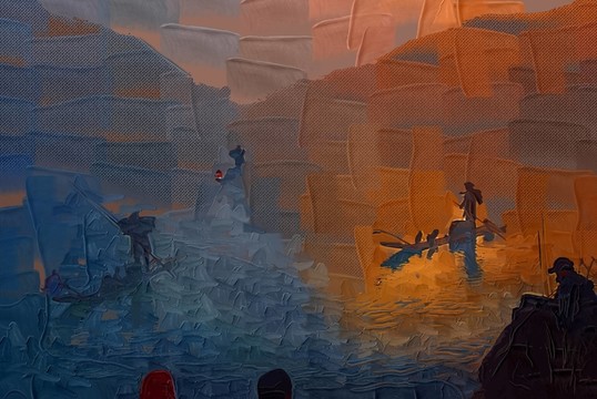 油畫 無框畫 抽象畫