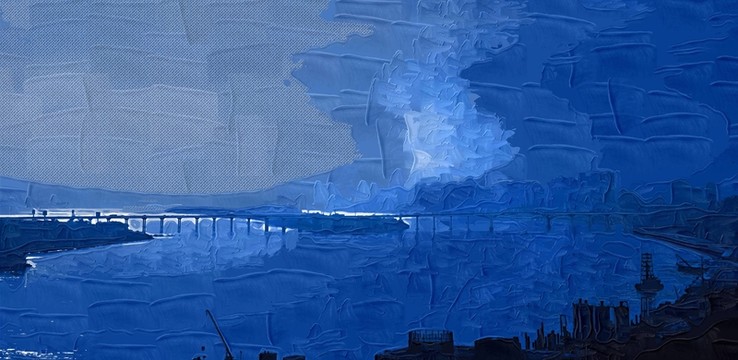 油畫 無框畫 抽象畫