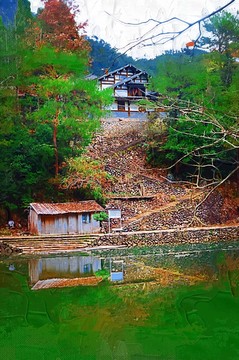 油畫 無框畫 抽象畫 風(fēng)景油畫 風(fēng)景畫
