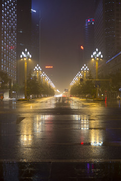 天府廣場(chǎng)夜景