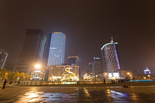 天府廣場(chǎng)夜景