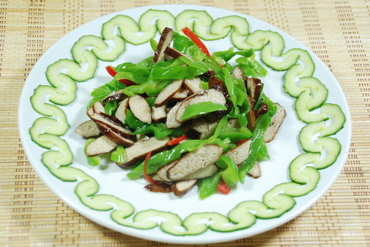 青椒香干