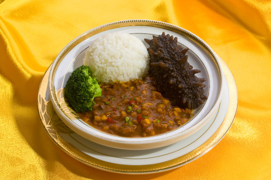 肉沫遼參扣飯