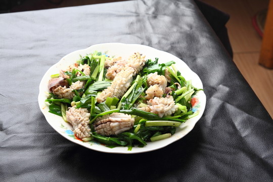 魷魚炒韭菜