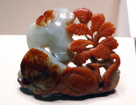 山石臥虎擺件