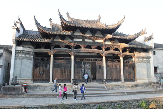 胡氏宗祠 龍川 木雕 古建筑 徽派建筑